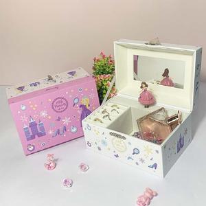 Boîte à musique en papier personnalisée à manivelle, motif ballerine, pour rangement de bijoux, durée <span class=keywords><strong>sonore</strong></span> 30 secondes, idéale pour cadeau de Noël ou d'anniversaire - Grande Vente - Product Image 5