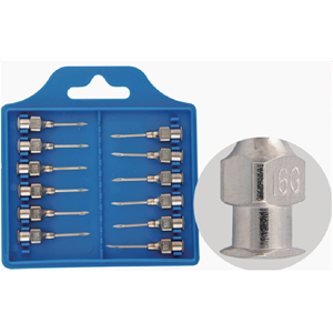 MDT Verstärkter Edelstahl-Nadelhalter mit <span class=keywords><strong>Luhr</strong></span>-Verschluss für Veterinärdiagnostik & Injektion 16G Spritze - Product Image 3