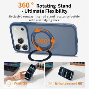 360 °   Coque de téléphone magnétique personnalisée avec support anneau et boutons de charge sans fil pour <span class=keywords><strong>iPhone</strong></span> 13 <span class=keywords><strong>14</strong></span> 15 16 Plus 17 18 <span class=keywords><strong>Pro</strong></span> Air <span class=keywords><strong>Pro</strong></span> Max - Product Image 4