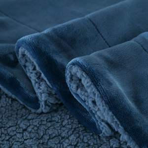 Mantas de Franela <span class=keywords><strong>Sherpa</strong></span> de Lujo AB-Side, Cubrecama de Microfibra de Lana de Cordero Personalizada, Manta Económica - Product Image 4