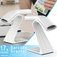Lector de Códigos de Barras Xincode 1D Láser 2D CMOS, Escáner de Códigos de Barras Inalámbrico USB con Cable, Lector de Códigos QR Portátil de Fábrica