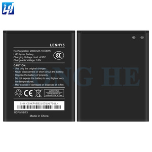 Batterie de télé<span class=keywords><strong>phone</strong></span> portable intelligente Lenny 5 3.8V 2800mAh pour <span class=keywords><strong>Wiko</strong></span> Lenny 5 Remplacement de la batterie du télé<span class=keywords><strong>phone</strong></span> - Product Image 1