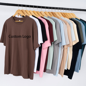 เสื้อยืดโอเวอร์ไซส์ผ้าฝ้ายนุ่มสบายสำหรับผู้ชาย เสื้อยืดลำลองแฟชั่น พิมพ์ลายสกรีนได้ตามต้องการ เสื้อยืดพื้นฐานใส่ได้ทุกวันสำหรับฤดูร้อน - Product Image 1