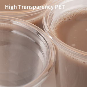 8oz 78mm PET Disposable Clear Plastic Cups for Dessert Banana <strong>Pudding</strong> Ice Cream Yogurt <strong>Parfait</strong> with Dome Lids - Product Image 3