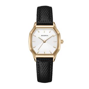 Montres-bracelets vintage pour femmes en or 18 carats, mouvement à quartz japonais, haute qualité, personnalisables, avec bracelet en maille ou en cuir - Product Image 4