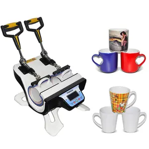 Doppels tation Wärme übertragung Back becher Maschine DIY Tasse LOGO Druckmaschine Tasse Presse Wärme druckmaschine