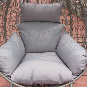 Columpios Colgantes <span class=keywords><strong>de</strong></span> Ratán en Forma <span class=keywords><strong>de</strong></span> Huevo, Modernos y Lujosos, Muebles <span class=keywords><strong>de</strong></span> Jardín Cómodos para Interiores/Exteriores con Diseño Elegante Hecho <span class=keywords><strong>de</strong></span> Metal - Product Image 6