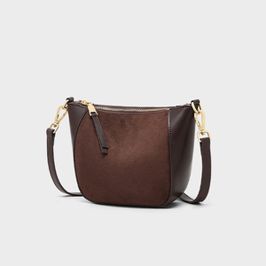 Nouveautés 2025 – Sac chic et compact en cuir véritable pour femme, automne/hiver, à porter à l'épaule ou en bandoulière, modèle « Dumpling Bag » - Product Image 2