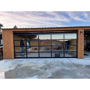 Puertas Seccionales de Garaje de Vidrio Transparente de Alta Calidad, Irrompibles, con Marco Anodizado, Económicas, con <span class=keywords><strong>Puerta</strong></span> de <span class=keywords><strong>Paso</strong></span> - Product Image 3