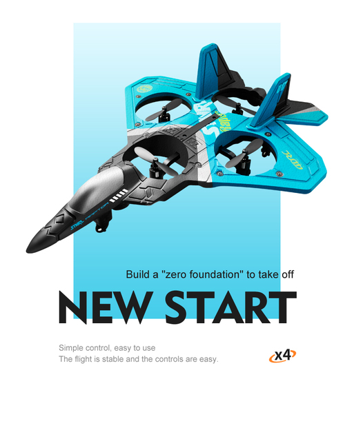 HOSHI 4DRC V17 Rc Drones Remote Control Airplane 2.4G Fighter Hobby Plane Glider Airplane EPP Foam Toys RC Drone