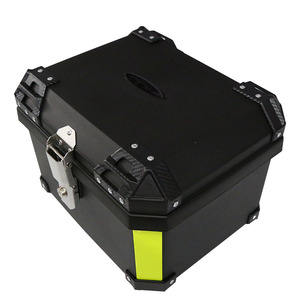 Caja superior de plástico PP para motocicleta, caja trasera modificada para motocicleta, se puede personalizar con patrones, 45 litros, negro, <span class=keywords><strong>Jiangsu</strong></span> - Product Image 4