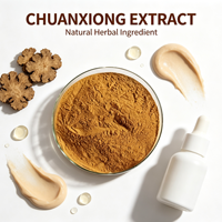 Poudre d'extrait de Chuanxiong, extrait de rhizome de Ligusticum Chuanxiong, poudre fine brune standardisée, approvisionnement en vrac
