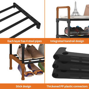 Vente en gros <span class=keywords><strong>Armoire</strong></span> de rangement pour bottes <span class=keywords><strong>Armoire</strong></span> de rangement pour chaussures en <span class=keywords><strong>tissu</strong></span> portable à 5 niveaux Étagère à chaussures pour bricolage - Product Image 5