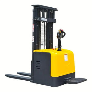 Apilador eléctrico de <span class=keywords><strong>2</strong></span> toneladas, capacidad máxima de 4400lbs, altura de elevación, apilador de pie alimentado por batería de 5M con frenado electromagnético - Product Image 3