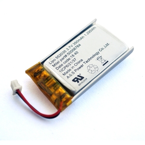 KC UL2054 CB KC WERCS Lipo battery 552035 350mAh 3,7 v lithium polymer batteries for E bike Bluetooth - Product Image 1