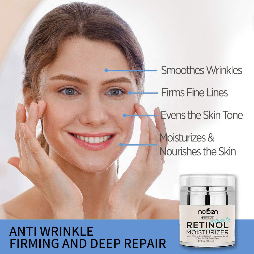 Hot Selling Private Label Organic Skin Care Moisturizer Anti Aging Anti Wrinkle Retinol Face Cream