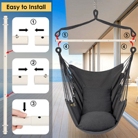 Leichte Camping-Hängematte Tragbare Einpersonen-Reise-Schaukel Nylon-Camping-Hängematte