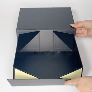 Складная подарочная коробка от производителя с логотипом, тиснением и магнитной крышкой, оптовая продажа, в наличии - Product Image 4