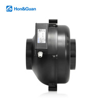 Ventilateur centrifuge en plastique HEE-150P à canalisation inversée, 392Pa, longue durée de vie, silencieux, extracteur d'air/radon durable avec certification UL