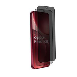 Protection d'écran en verre trempé personnalisée 9H 2.5D à couverture intégrale avec bord en soie, anti-rayures, confidentialité et anti-espionnage pour OPPO Find X9 Pro - Product Image 1
