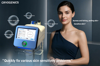 Venta caliente Cuidado de la piel facial Fabricante D Cool Ems Electroporación Mesoterapia Rejuvenecimiento DE LA PIEL Refrigeración Máquina de tratamiento facial