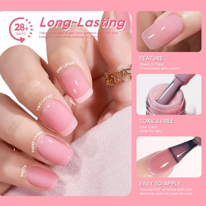 Vernis à ongles en gel haute brillance, vernis à ongles en gel de marque privée, best-seller, longue durée, non toxique, produits de polissage en gel UV pour immersion - Product Image 4
