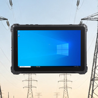 Tablette robuste TPM 2.0 avec lecteur d'empreintes digitales en temps réel, écran 10,1 pouces, Windows 11, 8 Go de RAM, 128 Go, Ethernet LAN, RS232, pour inventaire, emballage personnalisé