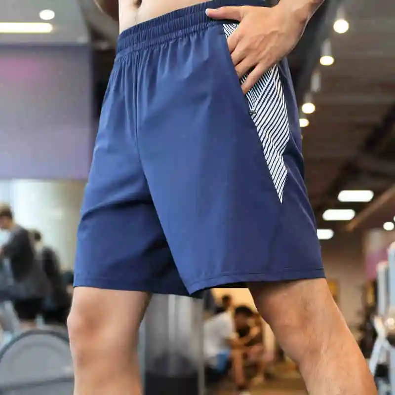 Attenta selezione in pile di poliestere mezzo personalizzato Shorts da ginnastica da uomo Shorts da ginnastica sportivi da uomo