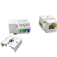 Cat5E non blindé Rj45 Utp prise modulaire connecteur de câble Ethernet Cat5E poinçon vers le bas Jack trapézoïdal