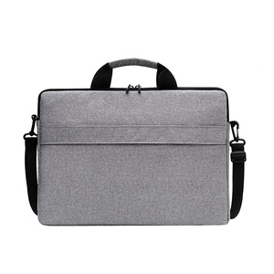 Sac pour ordinateur portable en polyester imperméable, bandoulière respirante, grande capacité, pochette à main, sac à bandoulière, sac pour ordinateur portable portable de 15,6 pouces - Product Image 3