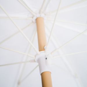 Parapluie de plage Vintage en coton et bois, marque de luxe, avec votre Logo personnalisé, pare-soleil de plage avec glands - Product Image 5