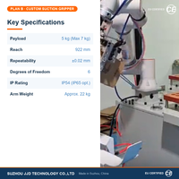 FR5 FR10 Cobot Custom Vacuum Suction Gripper Box Opening Robot Arm Multi-Size Carton Erecting System Packaging Lines Payment 5kg