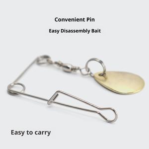 Umpan Pancing Buatan NEWMAJOR, Logam Komposit Berputar, Umpan Lunak untuk Air Tawar, 1g-1.4g 2.5-3.3cm Tanpa Mata, 2 Warna - Product Image 4