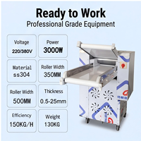 Machine à pétrir et à étaler la pâte automatique 2-en-1 professionnelle en acier inoxydable, mélangeur de farine, presse à pizza et à pain, moteur 3000W