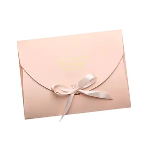 Custom Logo Size String Button Paper Envelopes For Packaging Business Invitation Letter