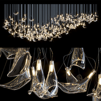 Long lustre moderne suspendu nouveau produit décoration résidentielle luxe cristal hôtel hall escalier lustre moderne