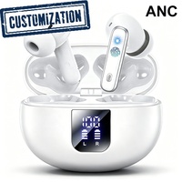 Auriculares intrauditivos TWS con cancelación activa de ruido, auriculares con sonido envolvente de 360 grados y bobina dinámica grande de 13mm, a la venta, a la venta