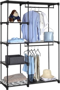 Organizador <span class=keywords><strong>de</strong></span> <span class=keywords><strong>armario</strong></span> portátil, ropero con varillas colgantes, estantería <span class=keywords><strong>de</strong></span> almacenamiento <span class=keywords><strong>de</strong></span> ropa - Product Image 3