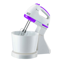Nouveau mélangeur à main mini 7 vitesses pour gâteaux, café, œufs, glaces avec certifications CE, CB, RoHS, LFGB