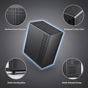 <span class=keywords><strong>Caja</strong></span> de PC Micro ATX <span class=keywords><strong>ITX</strong></span> en Oferta, <span class=keywords><strong>Mini</strong></span> Torre para Juegos, Compatible con PSU ATX Superior, Soporte para GPU de 240mm, Enfriador de CPU de 140mm, <span class=keywords><strong>Caja</strong></span> Negra en Stock - Product Image 5