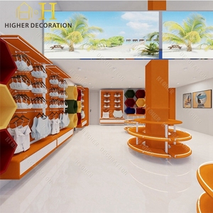 Étagère de présentation pour boutique de lingerie avec éclairage LED, hauteur réglable et design écologique - Product Image 1