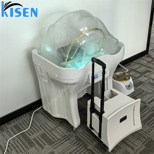 Kisen <span class=keywords><strong>Bac</strong></span> à shampoing portable de haute qualité avec réservoir de 50L et poignée, pour le lavage des cheveux et les soins capillaires, avec éviers et bols - Product Image 5