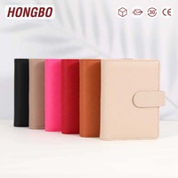 Hongbo Meilleure vente vacances/école/bureau cadeau 14 couleurs en relief galet cuir or-anneau A7 Portable Budget liant comme Photocard