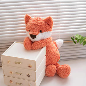 Peluche Volpe Super Morbido Personalizzabile OEM/ODM, Simpatico Copertino per Bambini con Imbottitura in Cotone PP per Età 7-14 - Product Image 3