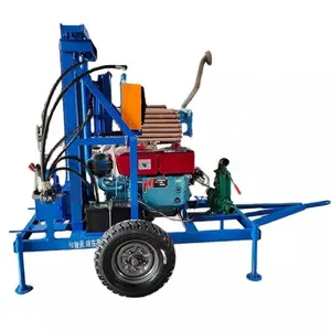 22 25 Horsepower Diesel Hydraulic Drilling Rig For Core Drilling In Soil And Quicksand Layers