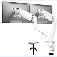 Plaque métallique articulée extra longue pour bras de moniteur à pression avec double bras de moniteur EKG 13-32 pouces