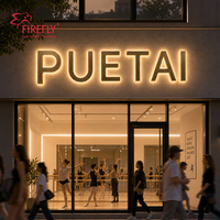 Letras 3D Personalizadas de Acero Inoxidable con Retroiluminación LED, Letras de Canal Iluminadas para Montaje en Pared Exterior, Letrero Comercial