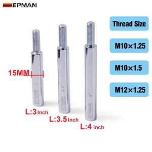 Extensión de perilla de cambio EPMAN, 3 pulgadas, 3,5 pulgadas, 4 pulgadas, varillas de palanca de cambio de marchas manuales, rosca M10 * 1,25 M10 * 1,5 M12 * 1,25/ - Product Image 3