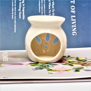 Brûleur d'huiles essentielles en céramique pour la maison, diffuseur d'arômes, <span class=keywords><strong>lampe</strong></span> parfumée, brûleur de cire fondue, support pour bougie chauffe-plat - Product Image 2