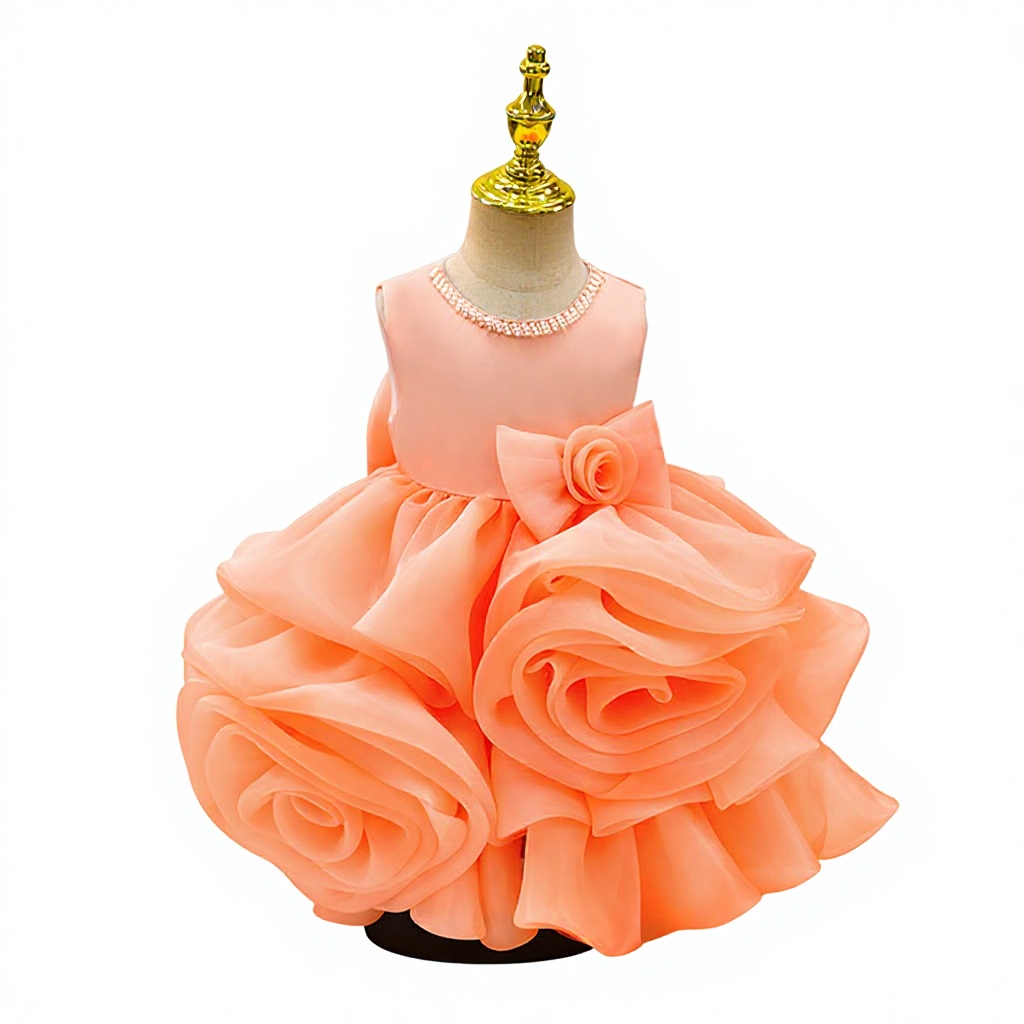 Baby Girl First Birthday Dress - Elegant Princess attire Baby Girl First Birthday Dress - Elegant Princess attire